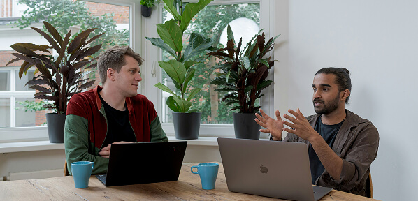two men discussion